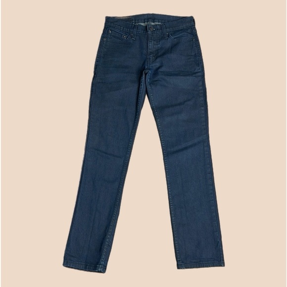 Levi’s Slim Fit Men’s Straight Leg Jeans in Dark Blue Sz W30 L32 - Picture 1 of 10